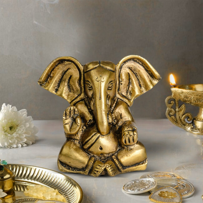 BRASS GANESHA IDOL