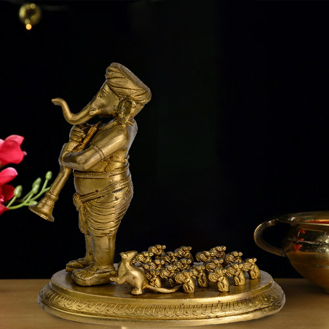 Brass Ganesha – Pied Piper Style