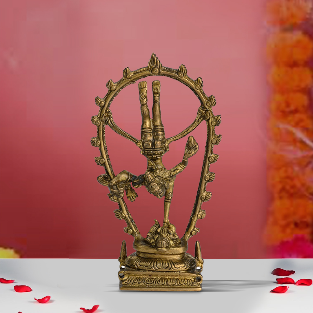 Brass Nataraja – In Gangavataran Posture