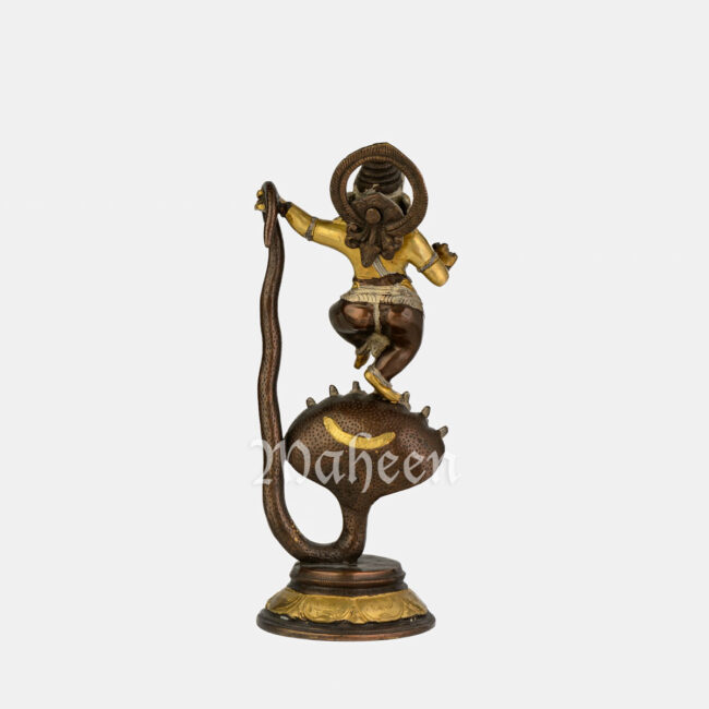 Brass Kalinga Nartana Ganapati - Image 5