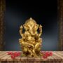 Brass Ganesha - Seated On Lotus