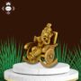 Brass Ganesha - Seated On Rocking Chair