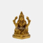 Brass Laxmi - Seated On Leaf Shaped Base