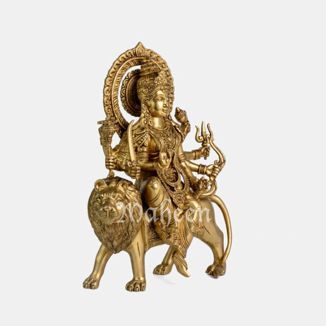 Brass Durga - Image 3