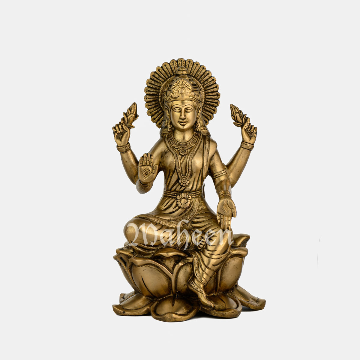 Brass Laxmi – Seated On Lotus