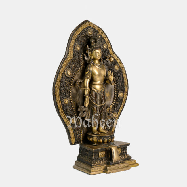Brass Lokeshwara Bodhisattva - Image 3